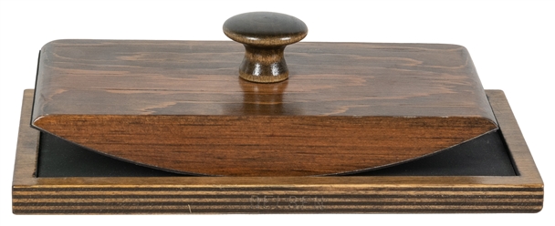  Delben Blotter. Ben Stone, ca. 1980. A wooden blotter that ...