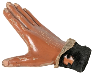 Animated Hand. New York: Hornmann Magic Co., early 20th century. A carved w...