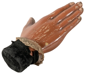 Animated Hand. New York: Hornmann Magic Co., early 20th century. A carved w...