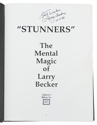  BECKER, Larry (1929 – 2023). Stunners! The Mental Magic of ...