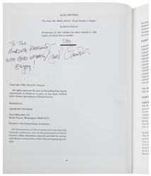  CHARVET, David (b. 1961). Jack Gwynne: The Man, His Mind, a...
