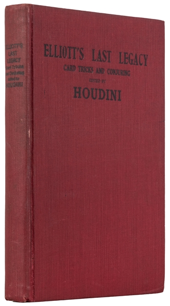  HOUDINI, Harry (Erik Weisz, 1874 – 1926). Elliotts Last Le...