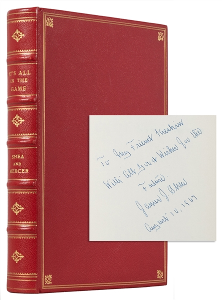  SHEA, James J. (1890-1977). Its All in the Game. New York:...
