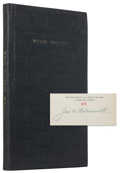  WOBENSMITH, James (1879 – 1973). Magic Patents. Philadelphi...