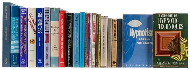  [HYPNOTISM]. Group of Over 100 Books and Booklets on Hypnot...