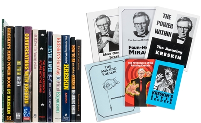  Kreskin Book Archive. V.p. 20th -21st century. Sixteen titl...