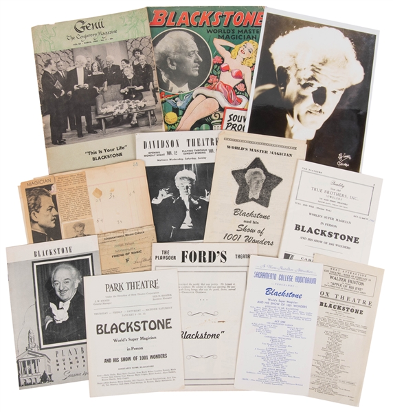  BLACKSTONE, Harry (1884 – 1965). Collection of Blackstone E...
