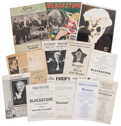  BLACKSTONE, Harry (1884 – 1965). Collection of Blackstone E...