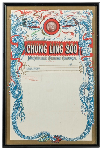  CHUNG Ling Soo (W.E. Robinson, 1861 – 1918). Chung Ling Soo...
