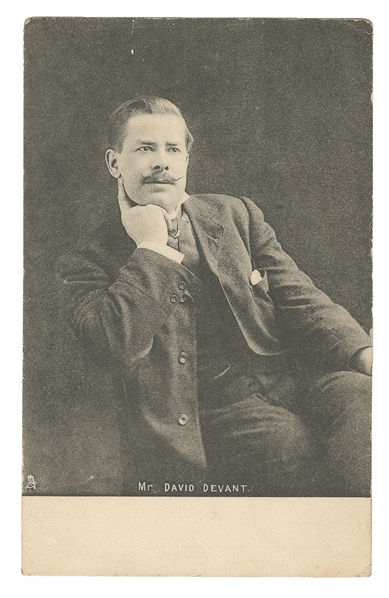  DEVANT, David (1868-1941). Autographed Sentiment and Portra...