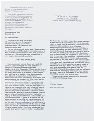  DOWNS, T. Nelson (1867-1938). Three-Page ALS to John Northe...