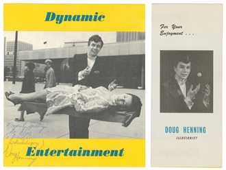  HENNING, Doug (1947–2000). Early Doug Henning Brochure, Ins...