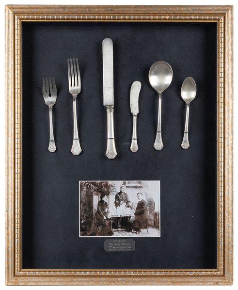  [HOUDINI] Houdini/Weiss Family Silverware. 1920s. Set of si...