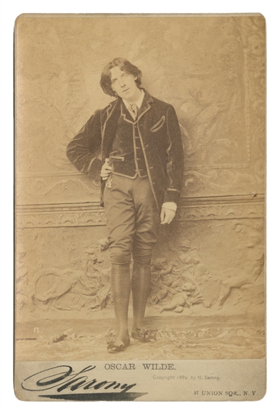  [PHOTOGRAPHY]. [WILDE, Oscar (1854-1900), subject]. Cabinet...