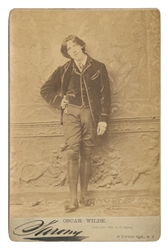  [PHOTOGRAPHY]. [WILDE, Oscar (1854-1900), subject]. Cabinet...