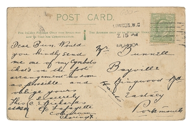 LAFAYETTE (Sigmund Neuberger, 1871 – 1911). Portrait Postca...