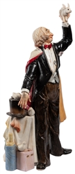  [ROBERT-HOUDIN]. Porcelain Magician Statuette. Spain: Lopez...