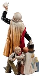  [ROBERT-HOUDIN]. Porcelain Magician Statuette. Spain: Lopez...