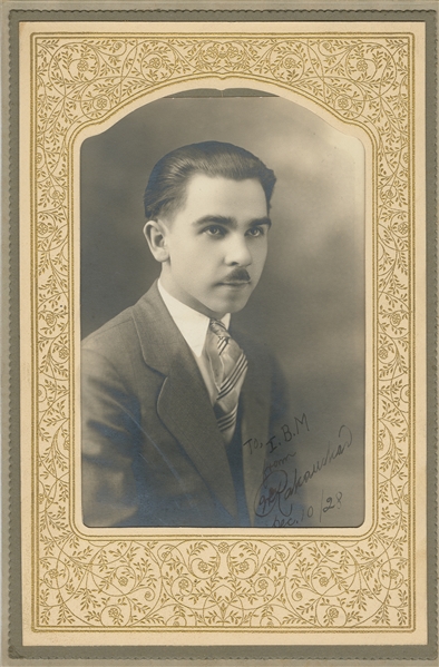  ROCK, Will (1908-95). Early Signed Portrait of Magician Wil...