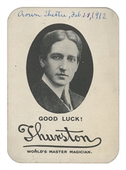 THURSTON, Howard (1869–1936). Thurston/Wrigley Gum Throw Ou...