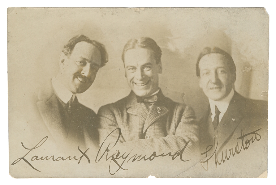  THURSTON, Howard (1869–1936). Photograph of Raymond, Thurst...
