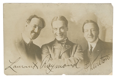  THURSTON, Howard (1869–1936). Photograph of Raymond, Thurst...