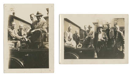  THURSTON, Howard (1869–1936). Two Candid Photos of Thurston...