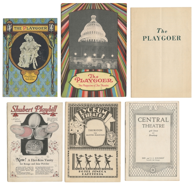  THURSTON, Howard (1869–1936). Group of Thurston Theater Pro...