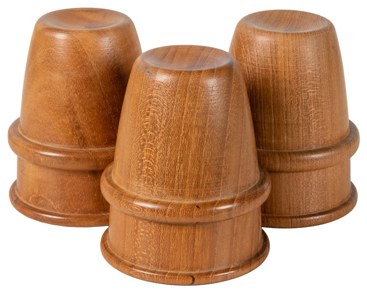  Wooden Cups and Balls. Japan: Mikame Craft, ca. 1990s. Set ...