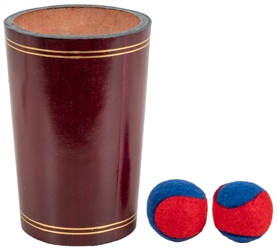  Leather Chop Cup. Italy: Falieer Rogai [?], ca. 1970s. Smoo...
