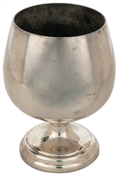  Chop Goblet. 1970s. Spun metal chalice on a pedestal base (...