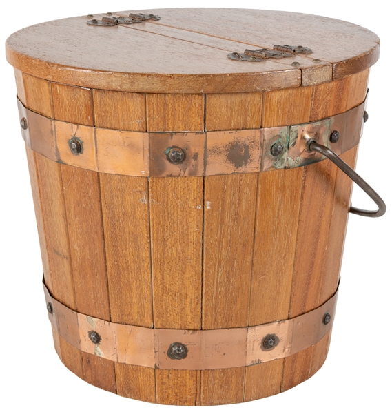  Duck Bucket. Azusa: Owen Magic Supreme, 1980s. A wooden buc...