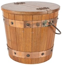  Duck Bucket. Azusa: Owen Magic Supreme, 1980s. A wooden buc...