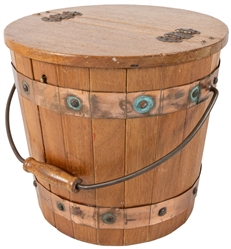  Duck Bucket. Azusa: Owen Magic Supreme, 1980s. A wooden buc...