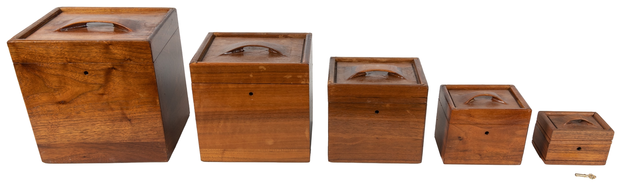  Nest of Boxes Prototype. Escondido: John Dahms, 1980s. Hand...