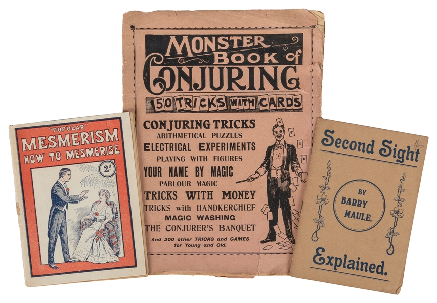  [MAGIC – PULPS] Three Pulp/Softbound Works on Magic and Min...