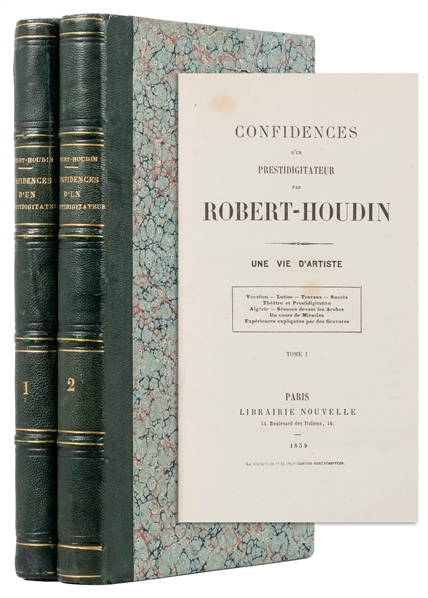  ROBERT-HOUDIN, Jean Eugène (1805 – 71). Confidences dun Pr...