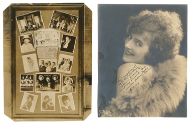  [MAGICANS – PHOTOGRAPHS] Six Photographs of Magicians and A...