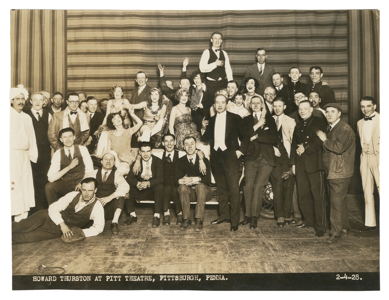  THURSTON, Howard (1870 – 1936). Photograph of Thurston and ...