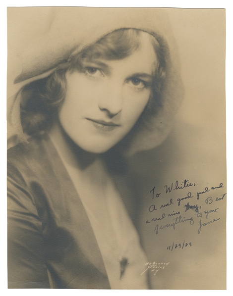  THURSTON, Jane (1909-94). Inscribed and Signed Portrait of ...