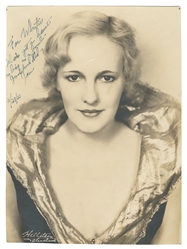  THURSTON, Jane (1909-94). Inscribed and Signed Photograph o...