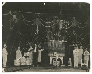  [THURSTON] Five Photographs of Thurston's Illusion Show and...
