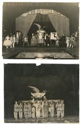  [THURSTON] Five Photographs of Thurston's Illusion Show and...