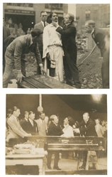  [THURSTON] Four Photographs of Thurston's Buried Alive Stun...