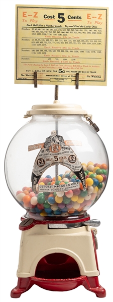  Ad-Lee Novelty 5 Cent E-Z Gumball Dispenser. Chicago, ca. 1...