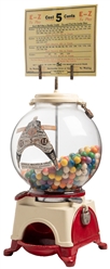  Ad-Lee Novelty 5 Cent E-Z Gumball Dispenser. Chicago, ca. 1...