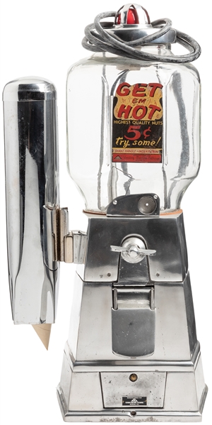  ASCO Vending “Get Em Hot" 5 Cent Hot Nut Vendor. Newark, ca...