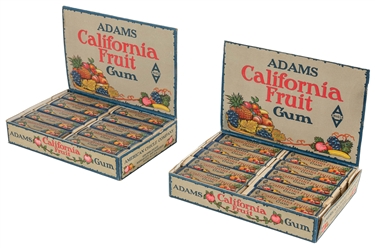  Adams California Fruit Gum. Two boxes. New York: American C...