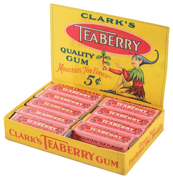  Clarks Teaberry Gum in Original Box. Pittsburgh: Clark Bro...