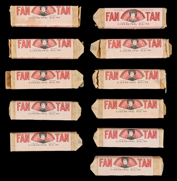  Fan Tan Gum. Group of 11 Packs. Dayton: Bee Bee Confection ...